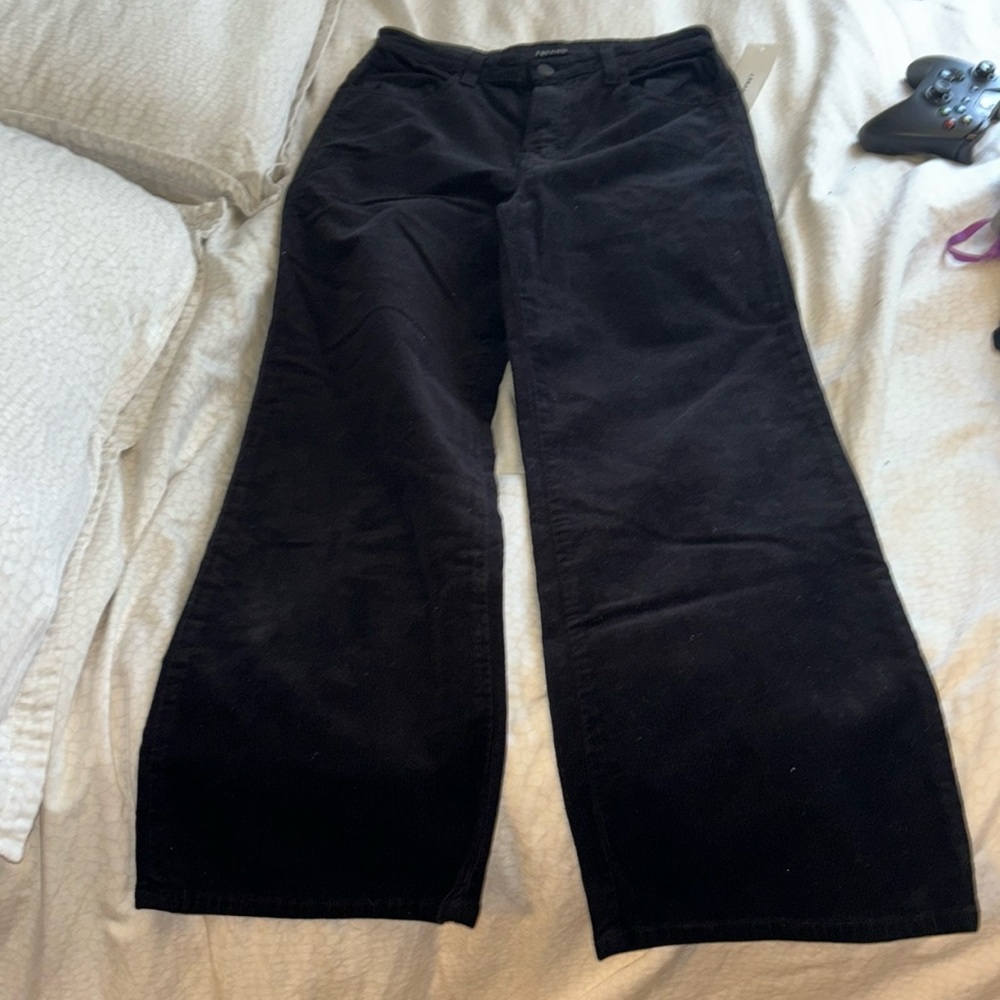 Corduroy Wide Leg Hi Rise Jeans